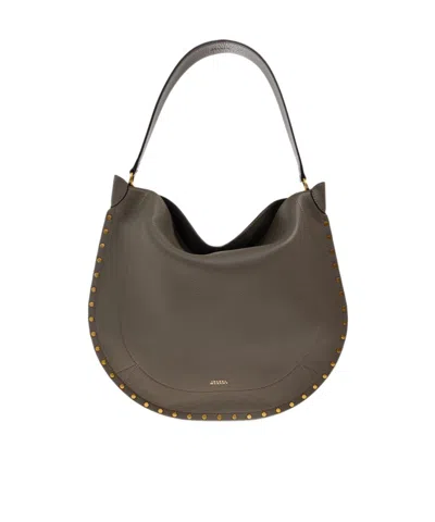 Isabel Marant Oskan Hobo Shoulder Bag In Brown