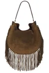 Isabel Marant Oskan Fringed Suede Shoulder Bag