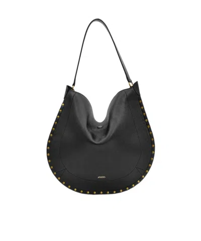 Isabel Marant Oskan Hobo Soft Bag In Black