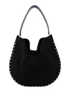 Isabel Marant Black Midnight Oskan Soft Zip Shoulder Bag In Black