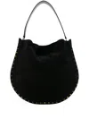 Isabel Marant Oskan Hobo Soft Suede Tote Bag In Black  
