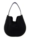 Isabel Marant Oskan Hobo Suede Shoulder Bag In Black