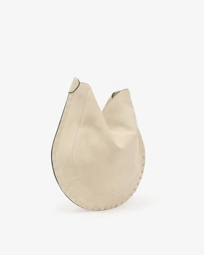 Isabel Marant Oskan Hobo Soft Bag In Chalk
