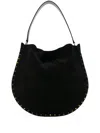 Isabel Marant Oskan Hobo Soft Gz Shoulder Bag In Black
