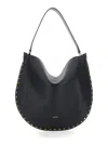 Isabel Marant Oskan Hobo Soft Shoulder Bag In Black
