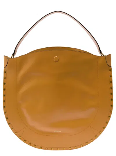 Isabel Marant Oskan Hobo Soft Leather Tote Bag In Brown