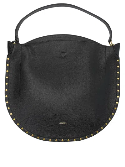 Isabel Marant "oskan Hobo Soft" Large Shoulder Bag In Black