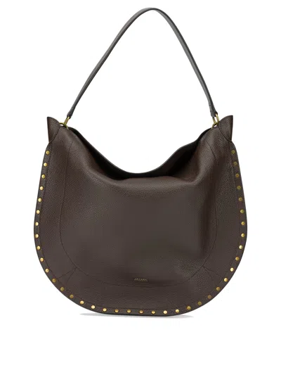 Isabel Marant "oskan Hobo Soft" Large Shoulder Bag In Brown