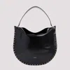 Isabel Marant Womens Black Oskan Hobo Leather Shoulder Bag In Bk Black