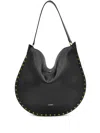 Isabel Marant Oskan Hobo Soft Shoulder Bag In Black