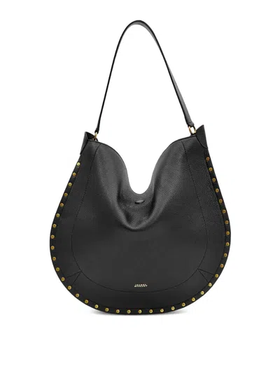 Isabel Marant Oskan Hobo Soft Shoulder Bag In Black
