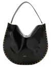 Isabel Marant Oskan Soft Hobo Bag In Black