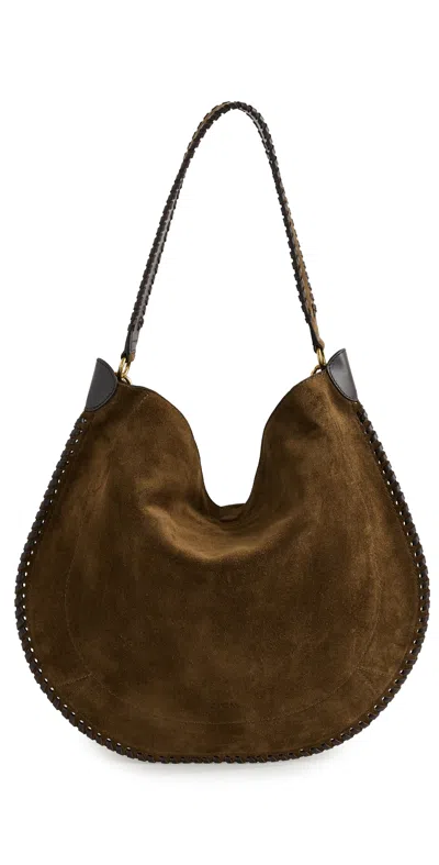 Isabel Marant Oskan Hobo Soft Shoulder Bag Bronze
