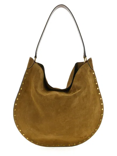 Isabel Marant Oskan Hobo Soft Shoulder Bag In Brown
