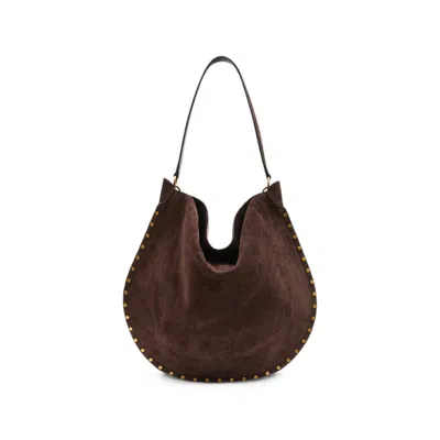 Isabel Marant Oskan Hobo Soft Shoulder Bag In Brown