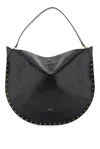 Isabel Marant Womens Black Oskan Hobo Leather Shoulder Bag In Nero