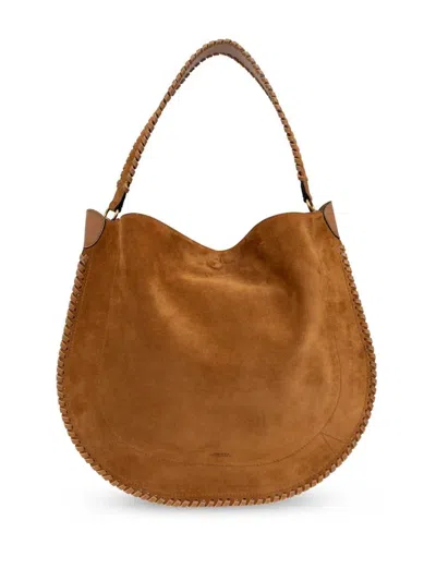 Isabel Marant Oskan Hobo Soft Shoulder Bag In Neutral
