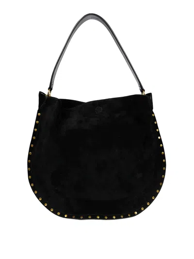 Isabel Marant Oskan Hobo Soft-gz In Black