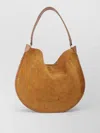 Isabel Marant Oskan Hobo Suede Braided Shoulder Bag In Brown