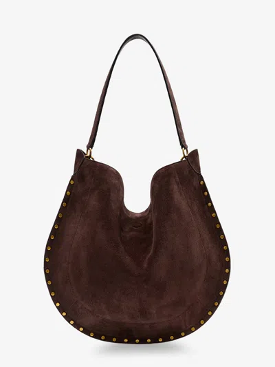 Isabel Marant Oskan Hobo Suede Shoulder Bag In Brown
