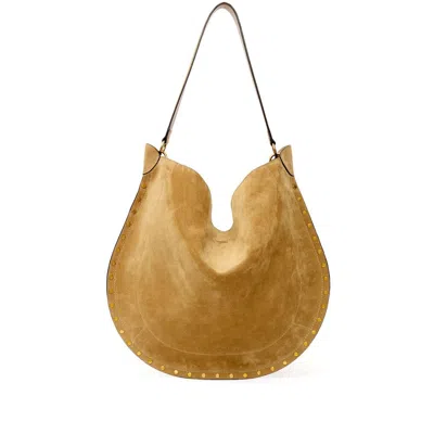 Isabel Marant Oskan Hobo Suede Shoulder Bag In Pattern