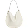 Isabel Marant Oskan Leather Hobo Bag In Neutral