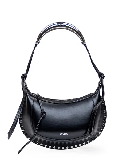 Isabel Marant Oskan Moon Bag In Black/gold