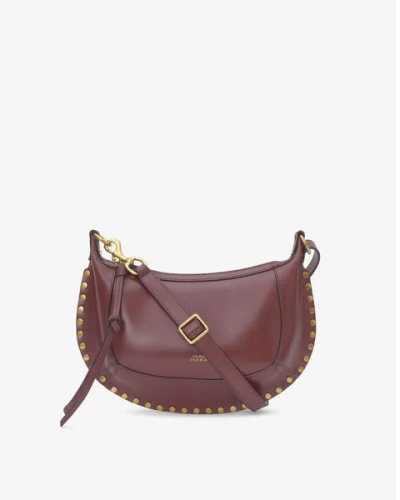 Isabel Marant Oskan Moon Bag In Burgundy