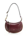 Isabel Marant Oskan Moon Bag Crossbody Bags Bordeaux In Multi