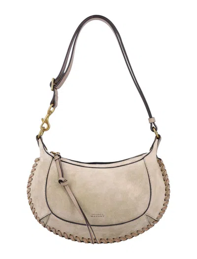 Isabel Marant Oskan Moon Bag In Light Beige