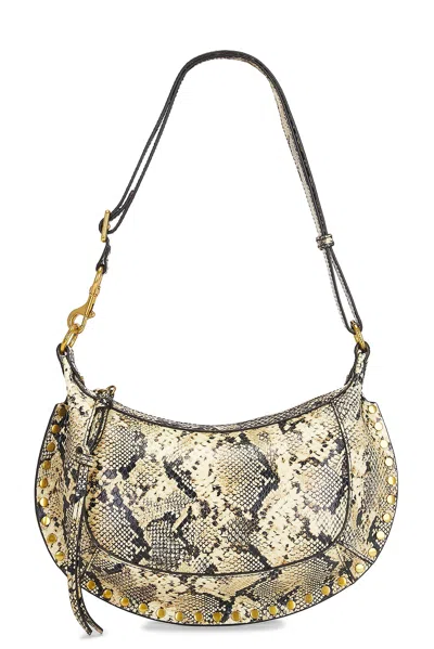 Isabel Marant Oskan Moon Bag In Sand
