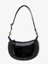 Isabel Marant Oskan Moon Leather Shoulder Bag In Black