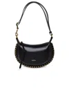 Isabel Marant Marant Oskan Moon Shoulder Bag With Studs In Black