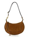Isabel Marant 'oskan Moon' Brown Crossbody Bag With Front Logo Print