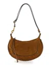 Isabel Marant 'oskan Moon' Brown Crossbody Bag With Front Logo Print In Brown