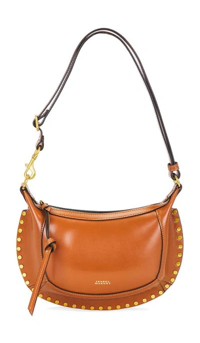 Isabel Marant Oskan Moon Crossbody Bag In Brown