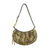 Isabel Marant Oskan Moon Gb Shoulder Bag - Leather - Beige In Multi