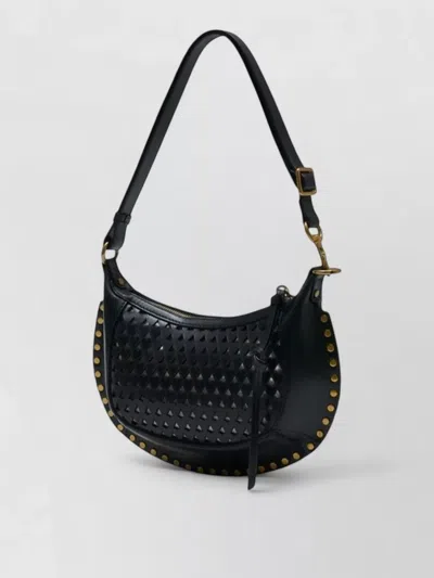 Isabel Marant Oskan Moon Gb Shoulder Bag Leather In Black