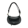 Isabel Marant Oskan Moon Gd Crossbody In Black
