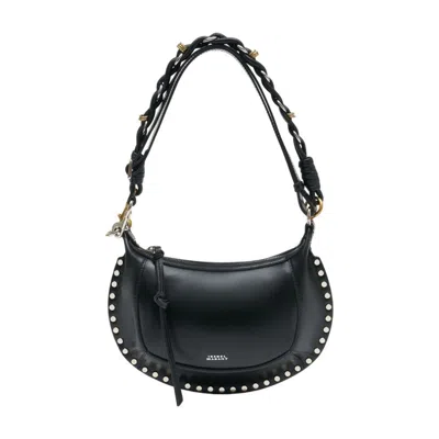 Isabel Marant Oskan Moon Gd Crossbody In Black