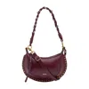 Isabel Marant Oskan Moon Gd Crossbody In Red