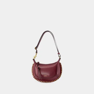 Isabel Marant Oskan Moon Gd Shoulder Bag In Burgundy