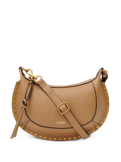 Isabel Marant Oskan Moon Grained Bag In Brown