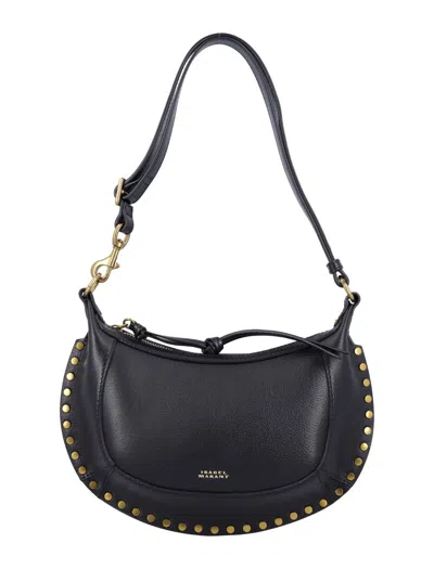 Isabel Marant Oskan Moon Grainy Leather In Black