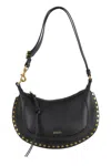 Isabel Marant Oskan Moon Studded Shoulder Bags In Black