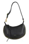 Isabel Marant Oskan Moon Studded Shoulder Bags In Black