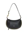 Isabel Marant Women Oskan Moon Shoulder Bag In Soft Leather In Black