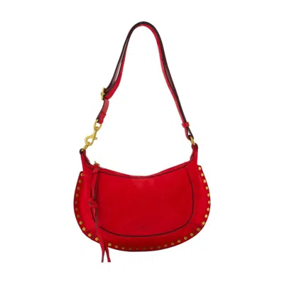 Isabel Marant Oskan Moon Gz Crossbody In Red