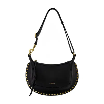 Isabel Marant Oskan Moon Gz Shoulder Bag In Black