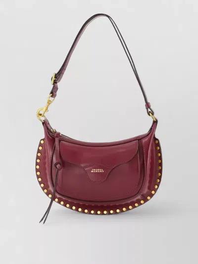 Isabel Marant Oskan Moon Leather Clutch Bag